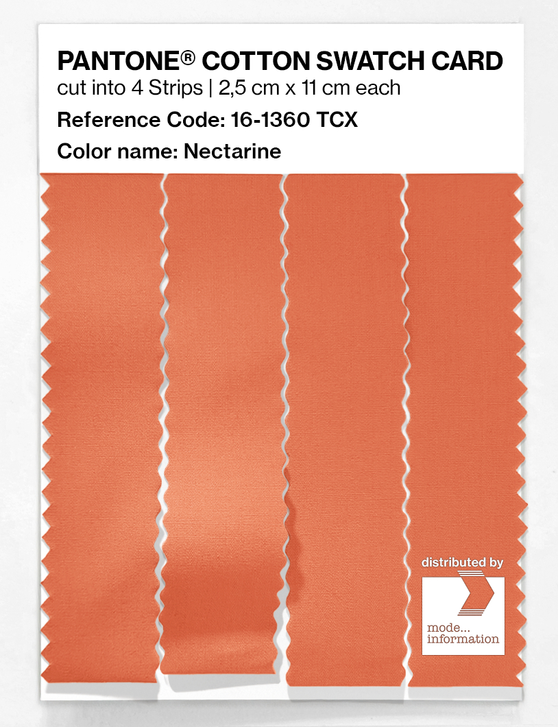 Artikelbild 3 des Artikels “PANTONE® COTTON SWATCH CARD 16-1360 TCX Nectarine “