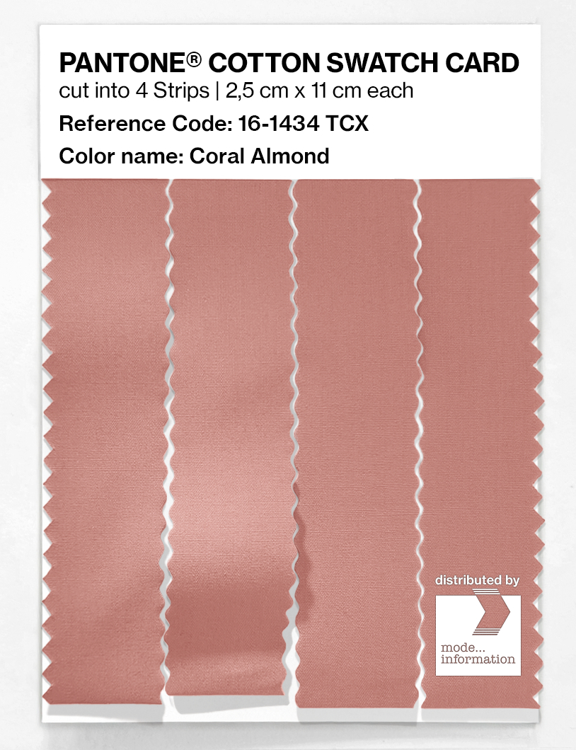 Artikelbild 3 des Artikels “PANTONE® COTTON SWATCH CARD 16-1434 TCX Coral Almond “