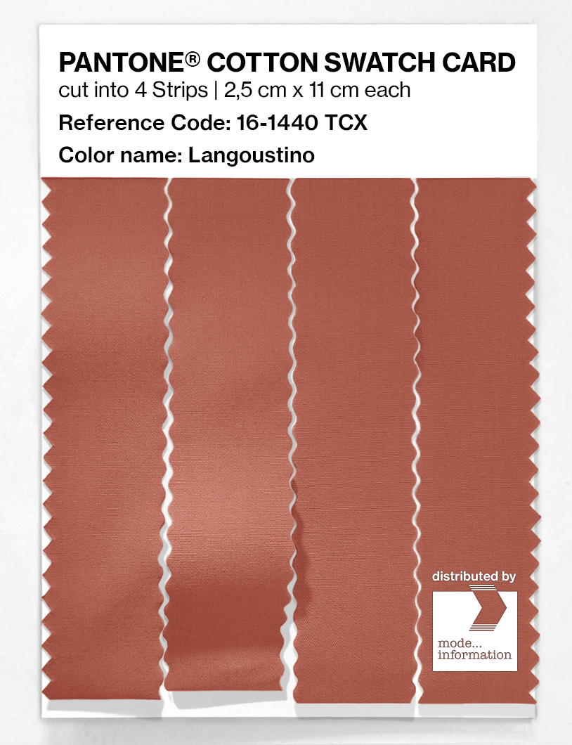 Artikelbild 3 des Artikels “PANTONE® COTTON SWATCH CARD 16-1440 TCX Langoustino “