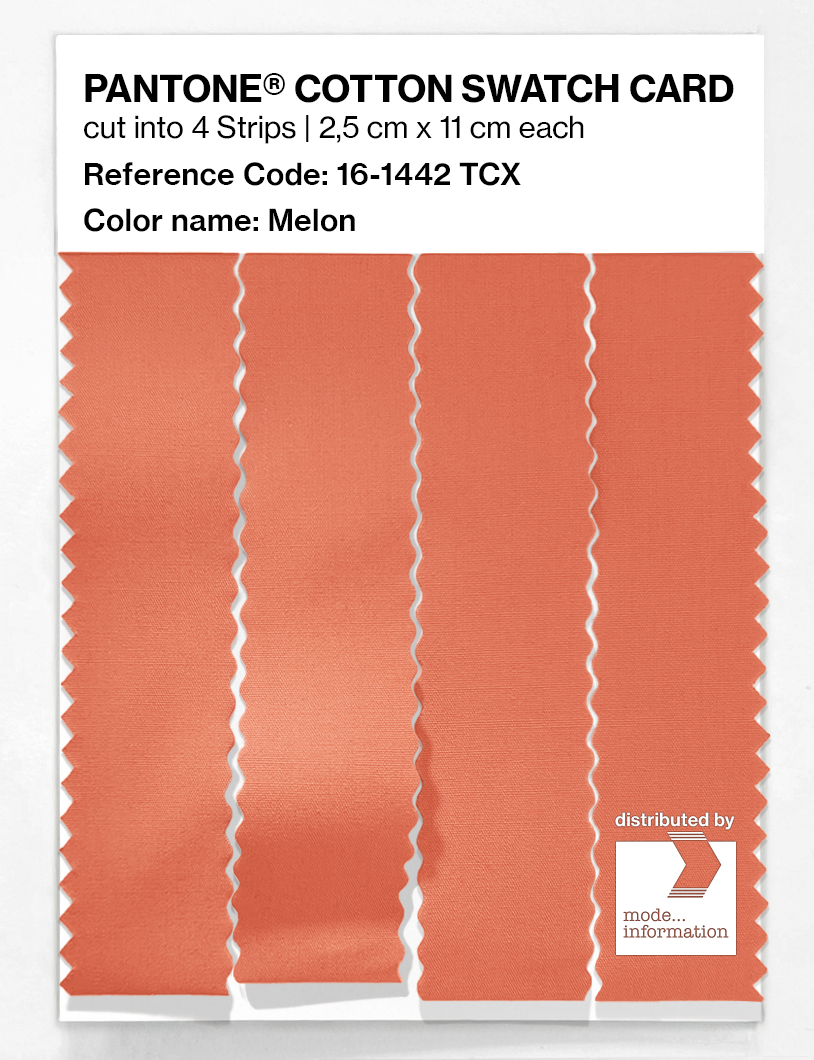 Artikelbild 3 des Artikels “PANTONE® COTTON SWATCH CARD 16-1442 TCX Melon “