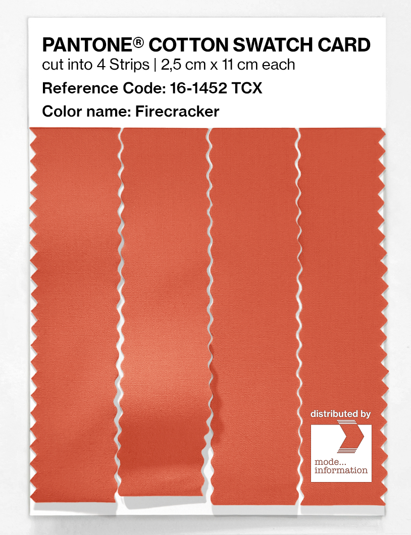 Artikelbild 3 des Artikels “PANTONE® COTTON SWATCH CARD 16-1452 TCX Firecracker “