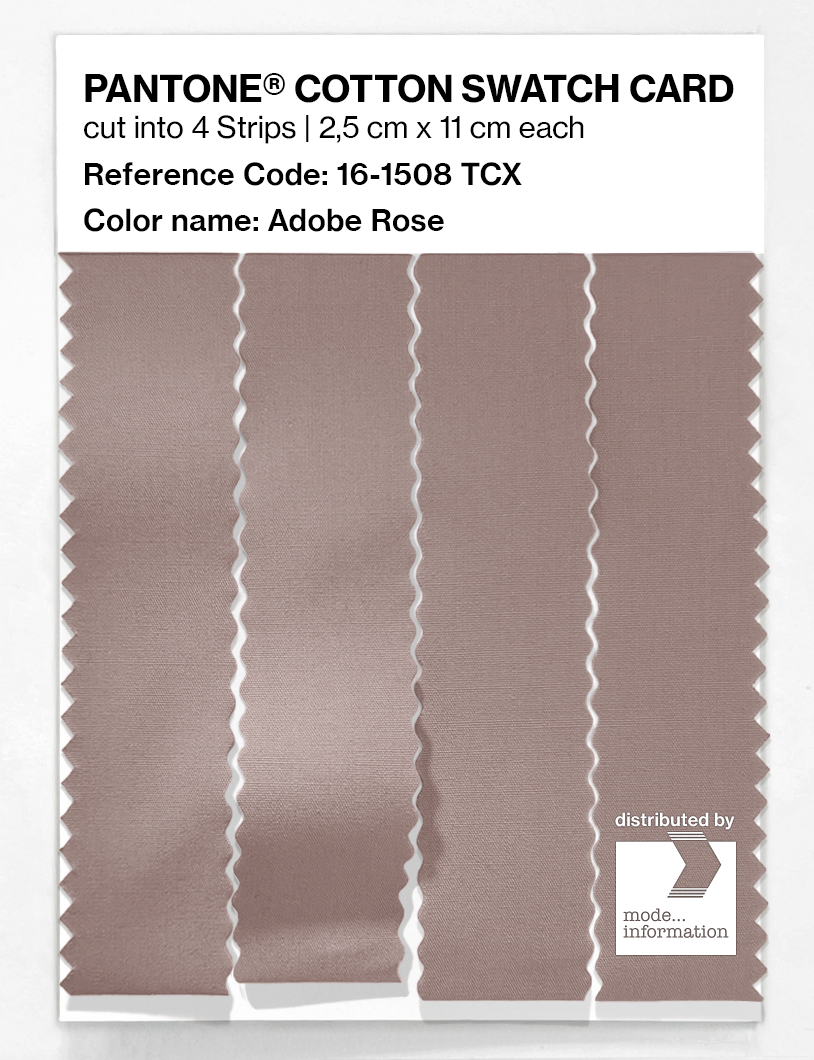 Product image 3 of the product “PANTONE® COTTON SWATCH CARD 16-1508 TCX Adobe Rose ”