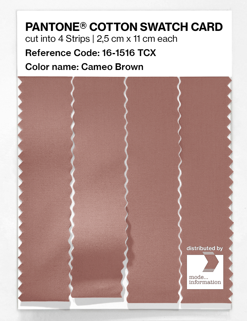 Artikelbild 3 des Artikels “PANTONE® COTTON SWATCH CARD 16-1516 TCX Cameo Brown “