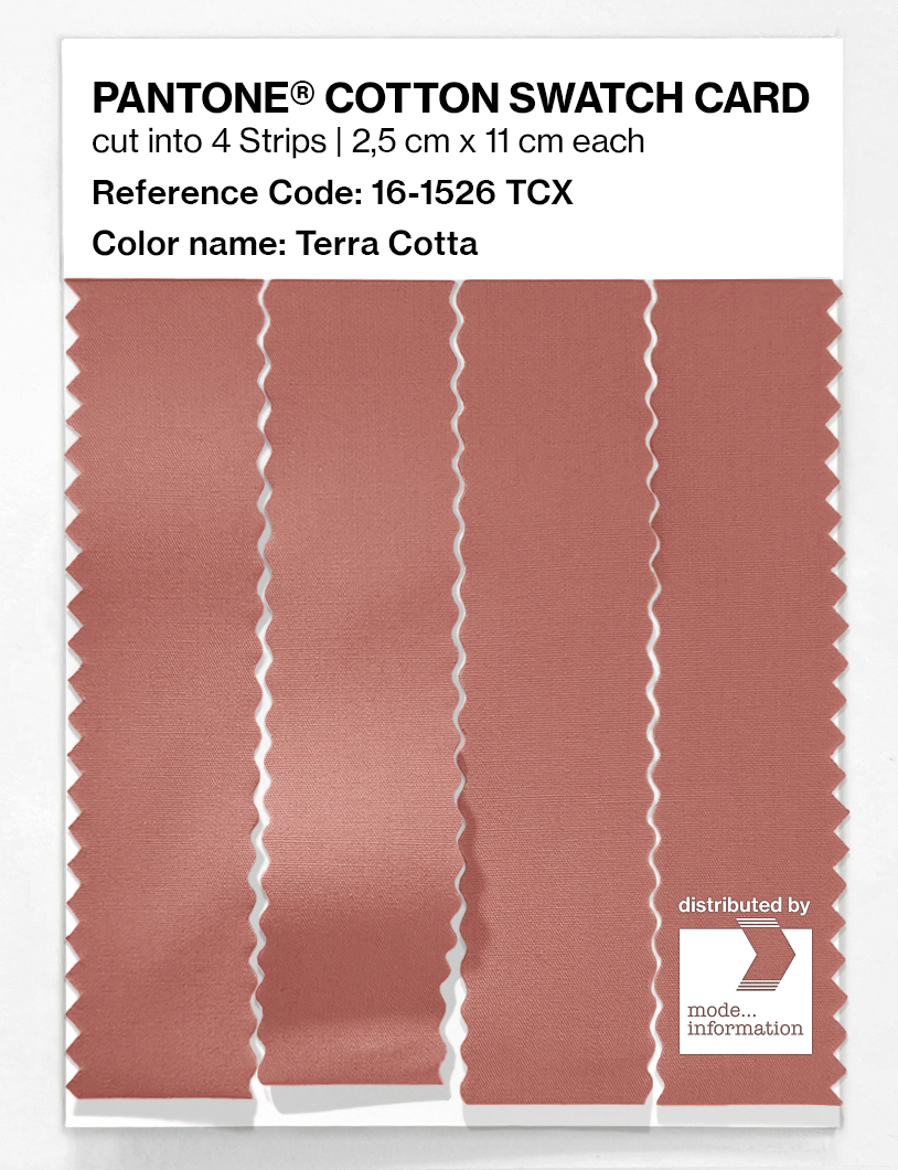 Artikelbild 3 des Artikels “PANTONE® COTTON SWATCH CARD 16-1526 TCX Terra Cotta “