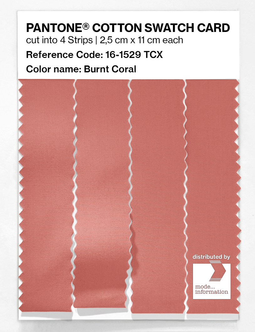 Artikelbild 3 des Artikels “PANTONE® COTTON SWATCH CARD 16-1529 TCX Burnt Coral “