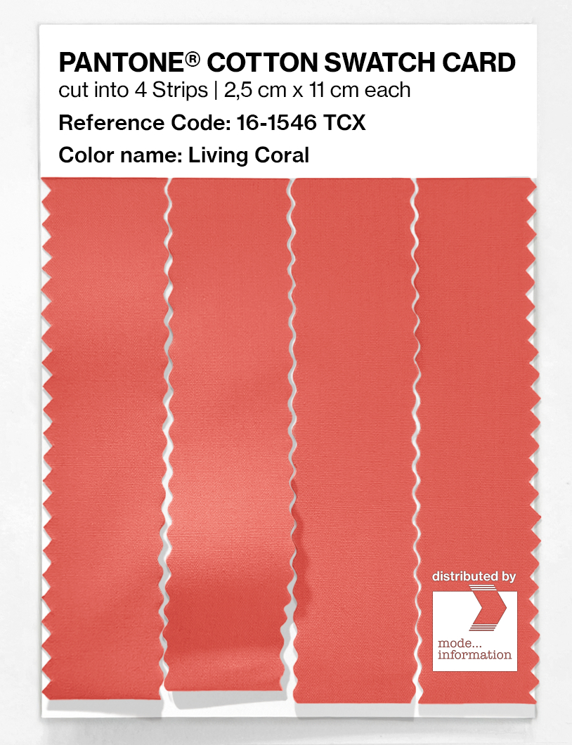 Artikelbild 3 des Artikels “PANTONE® COTTON SWATCH CARD 16-1546 TCX Living Coral “