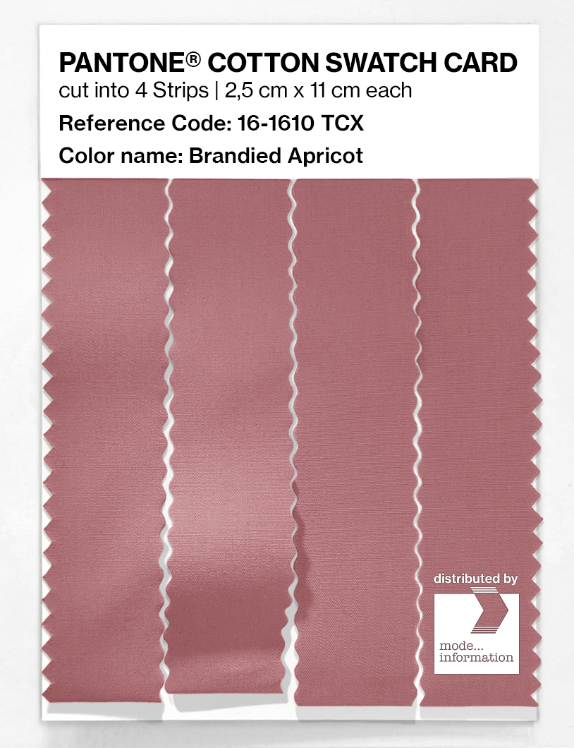 Product image 3 of the product “PANTONE® COTTON SWATCH CARD 16-1610 TCX Brandied Apricot ”