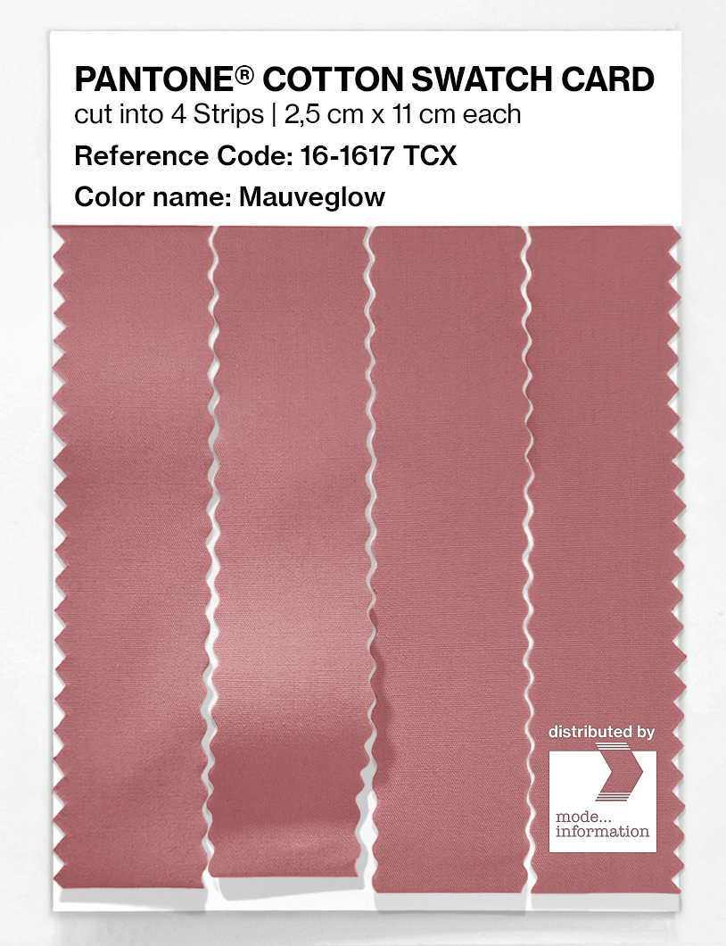 Product image 3 of the product “PANTONE® COTTON SWATCH CARD 16-1617 TCX Mauveglow ”