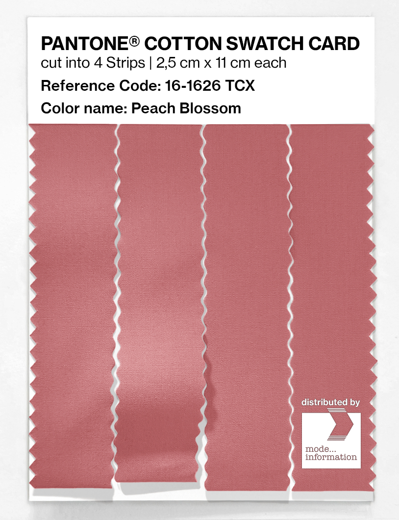 Product image 3 of the product “PANTONE® COTTON SWATCH CARD 16-1626 TCX Peach Blossom ”