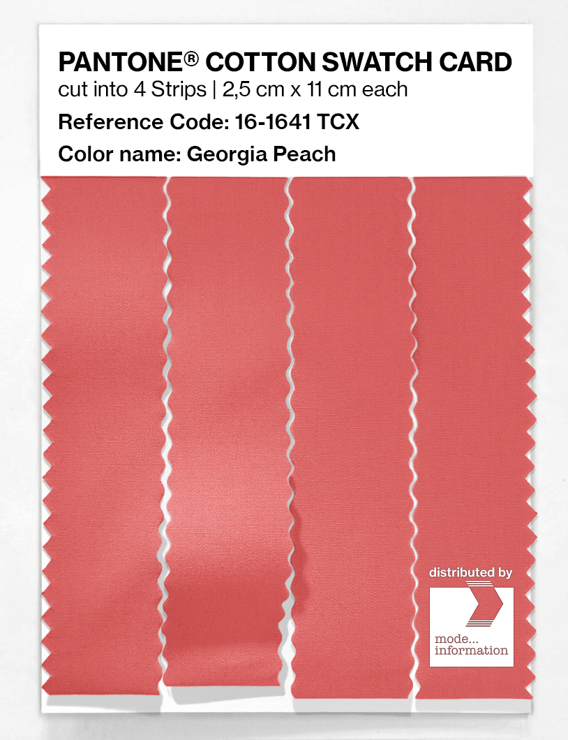 Artikelbild 3 des Artikels “PANTONE® COTTON SWATCH CARD 16-1641 TCX Georgia Peach “
