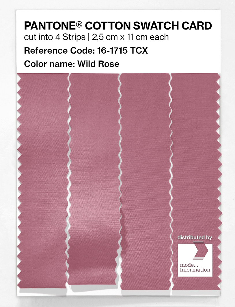 Product image 3 of the product “PANTONE® COTTON SWATCH CARD 16-1715 TCX Wild Rose ”
