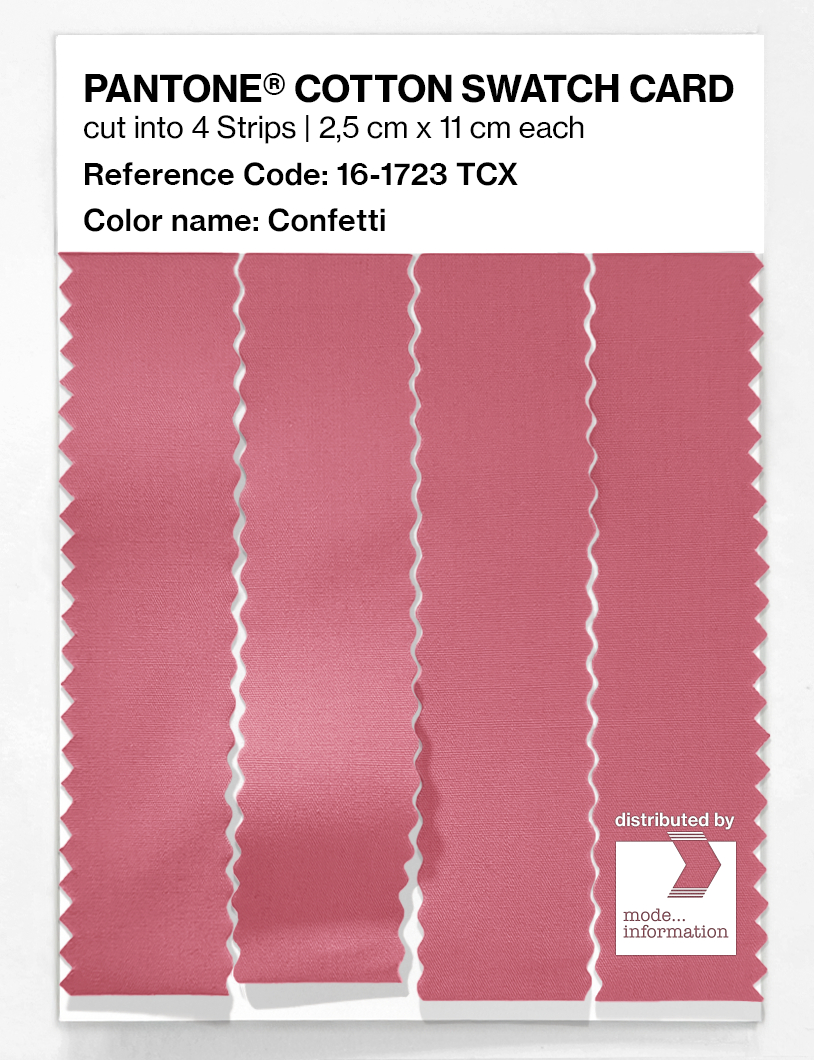 Product image 3 of the product “PANTONE® COTTON SWATCH CARD 16-1723 TCX Confetti ”