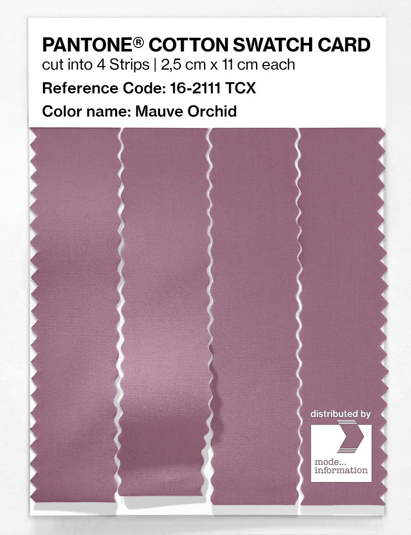 Product image 3 of the product “PANTONE® COTTON SWATCH CARD 16-2111 TCX Mauve Orchid ”