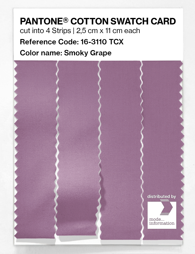 Artikelbild 3 des Artikels “PANTONE® COTTON SWATCH CARD 16-3110 TCX Smoky Grape “