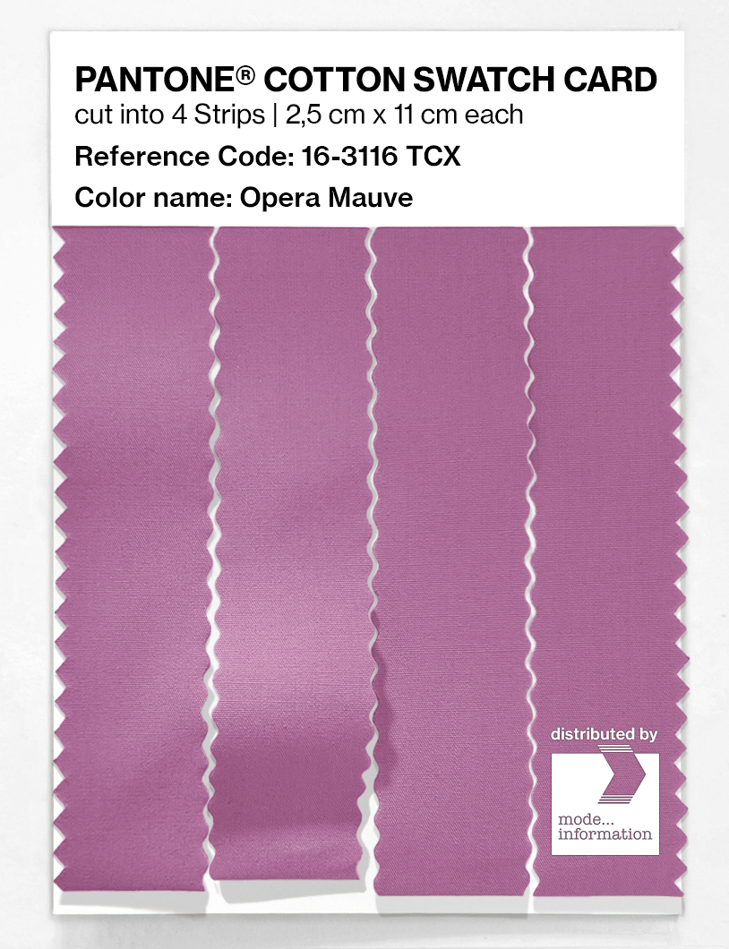 Product image 3 of the product “PANTONE® COTTON SWATCH CARD 16-3116 TCX Opera Mauve ”