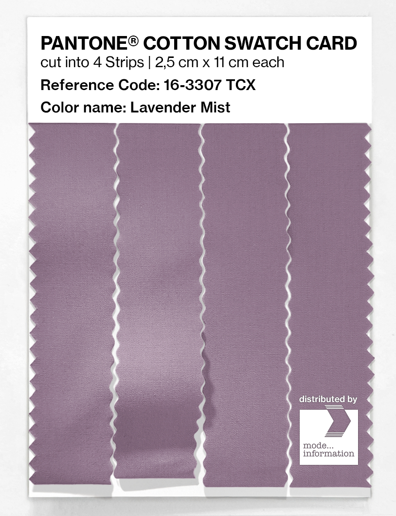 Artikelbild 3 des Artikels “PANTONE® COTTON SWATCH CARD 16-3307 TCX Lavender Mist “