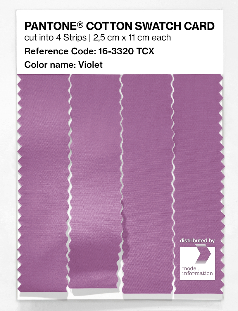 Artikelbild 3 des Artikels “PANTONE® COTTON SWATCH CARD 16-3320 TCX Violet “