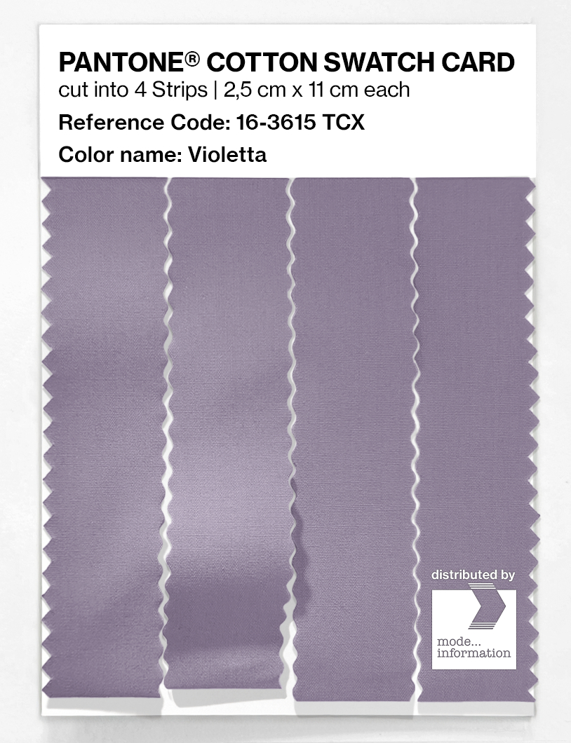 Product image 3 of the product “PANTONE® COTTON SWATCH CARD 16-3615 TCX Violetta ”