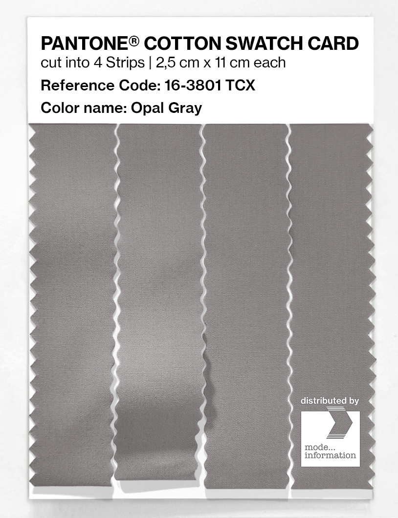 Artikelbild 3 des Artikels “PANTONE® COTTON SWATCH CARD 16-3801 TCX Opal Gray “