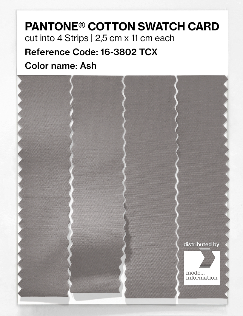 Product image 3 of the product “PANTONE® COTTON SWATCH CARD 16-3802 TCX Ash ”