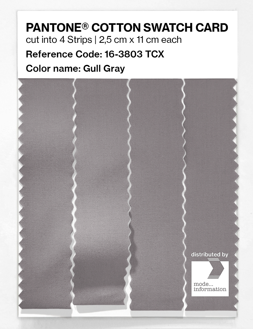 Artikelbild 3 des Artikels “PANTONE® COTTON SWATCH CARD 16-3803 TCX Gull Gray “