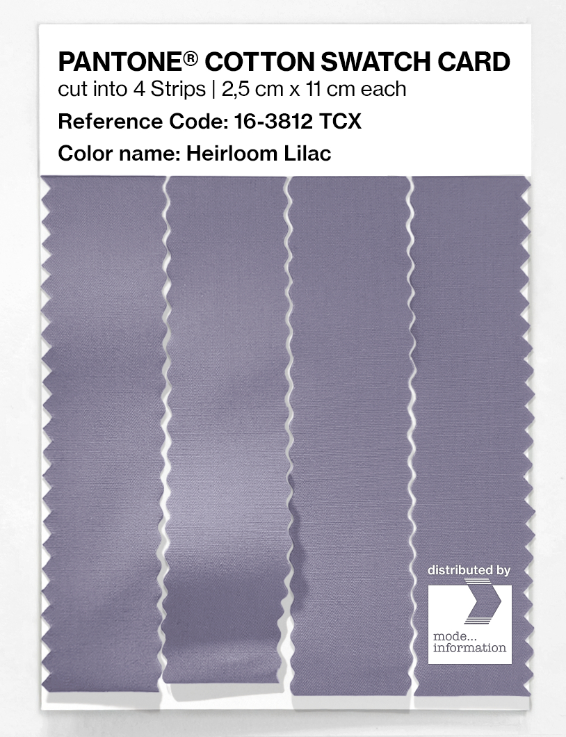 Product image 3 of the product “PANTONE® COTTON SWATCH CARD 16-3812 TCX Heirloom Lilac ”