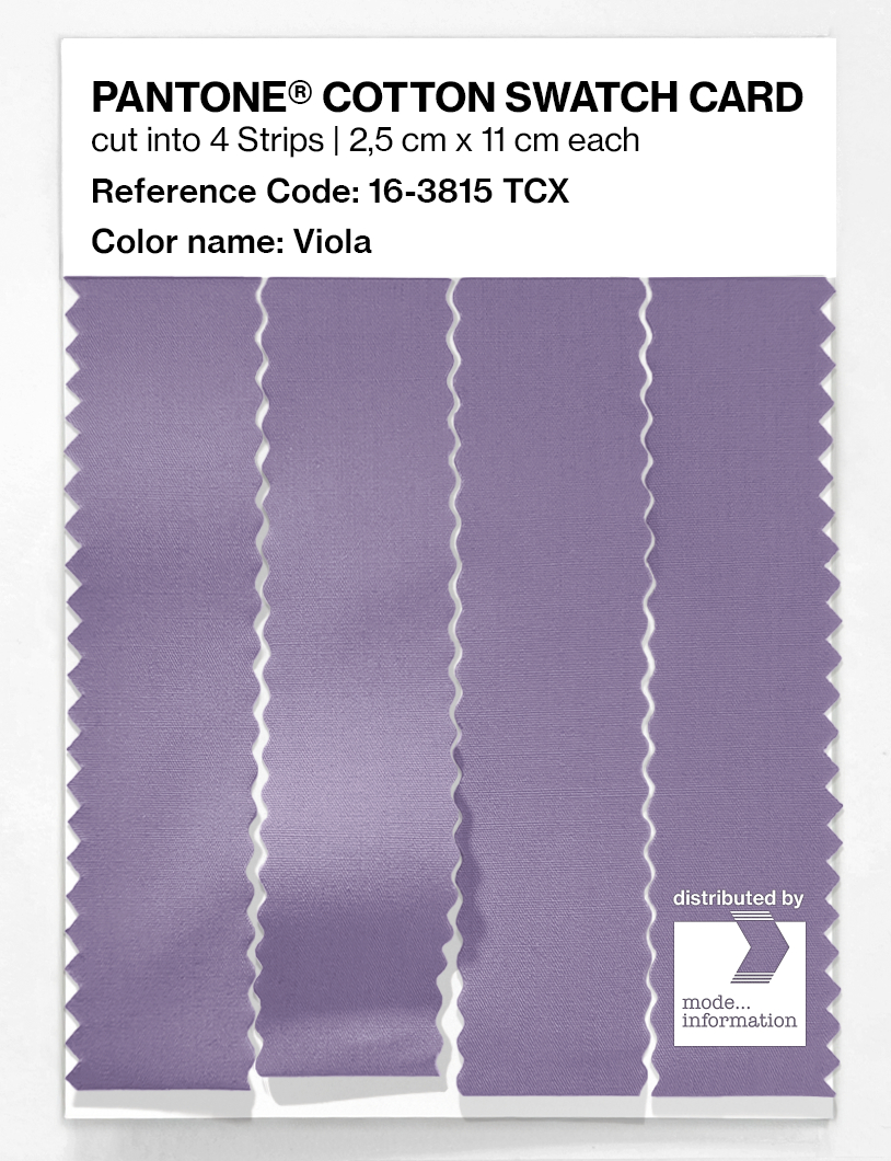 Product image 3 of the product “PANTONE® COTTON SWATCH CARD 16-3815 TCX Viola ”