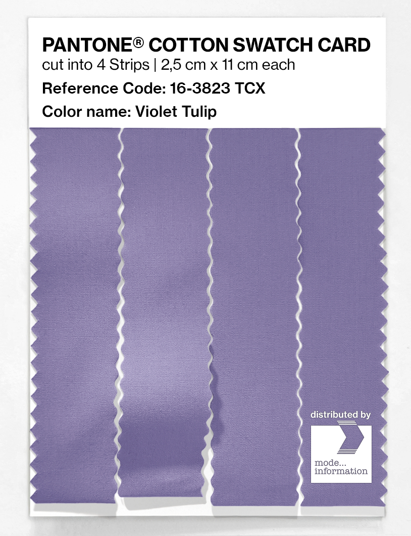 Product image 3 of the product “PANTONE® COTTON SWATCH CARD 16-3823 TCX Violet Tulip ”