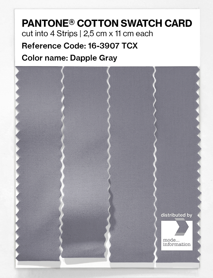 Product image 3 of the product “PANTONE® COTTON SWATCH CARD 16-3907 TCX Dapple Gray ”