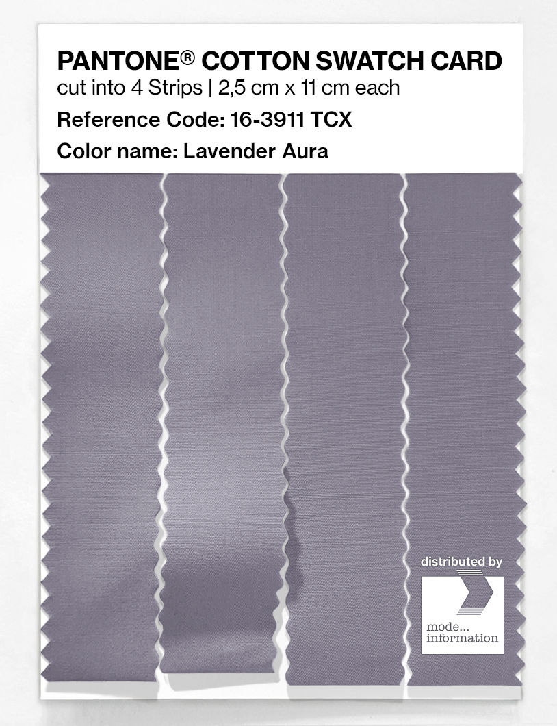Product image 3 of the product “PANTONE® COTTON SWATCH CARD 16-3911 TCX Lavender Aura ”