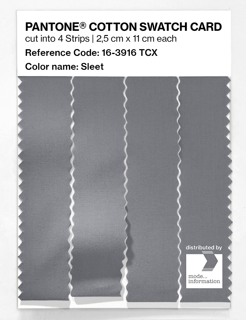 Product image 3 of the product “PANTONE® COTTON SWATCH CARD 16-3916 TCX Sleet ”