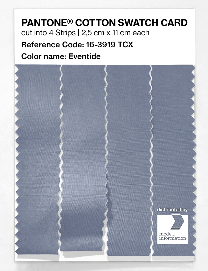 Product image 3 of the product “PANTONE® COTTON SWATCH CARD 16-3919 TCX Eventide ”