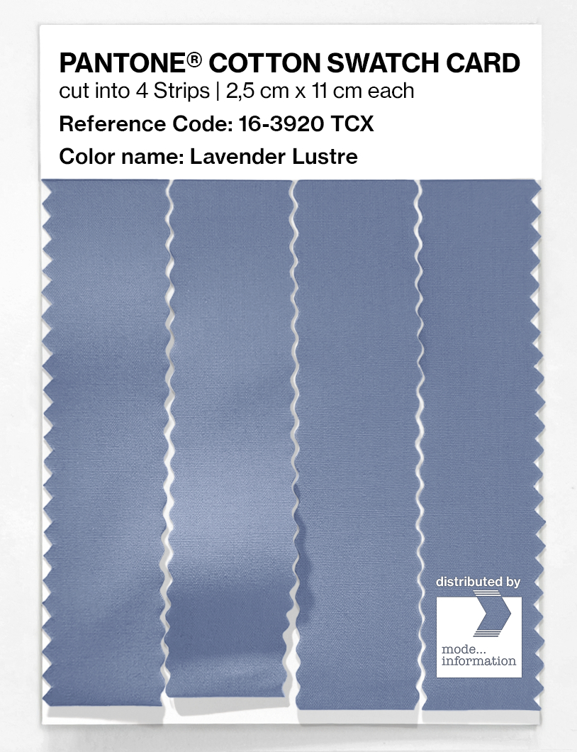 Product image 3 of the product “PANTONE® COTTON SWATCH CARD 16-3920 TCX Lavender Lustre ”