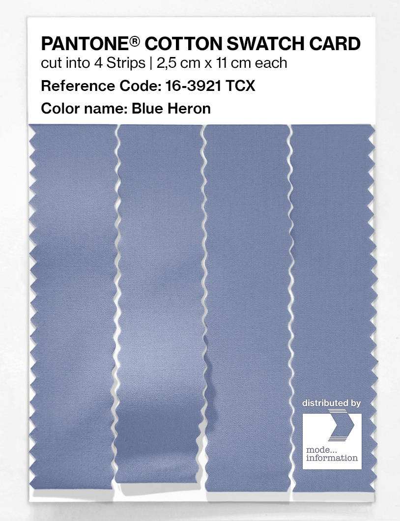 Product image 3 of the product “PANTONE® COTTON SWATCH CARD 16-3921 TCX Blue Heron ”