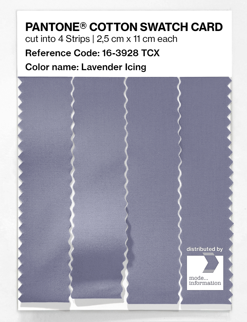 Artikelbild 3 des Artikels “PANTONE® COTTON SWATCH CARD 16-3928 TCX Lavender Icing “