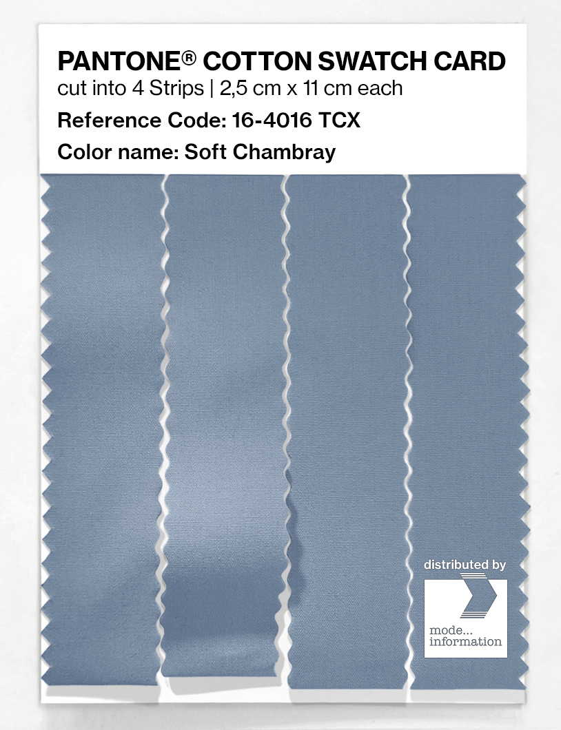 Artikelbild 3 des Artikels “PANTONE® COTTON SWATCH CARD 16-4016 TCX Soft Chambray “