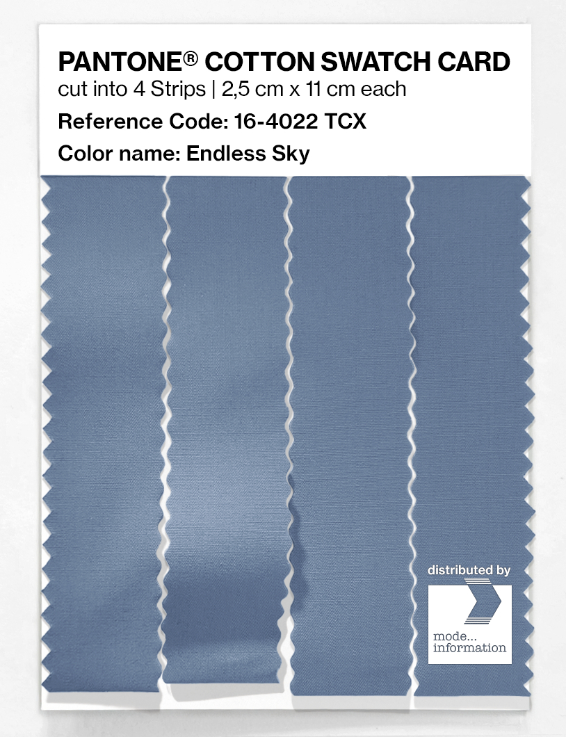 Artikelbild 3 des Artikels “PANTONE® COTTON SWATCH CARD 16-4022 TCX Endless Sky “