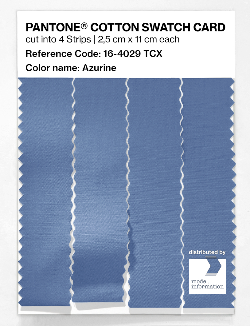 Artikelbild 3 des Artikels “PANTONE® COTTON SWATCH CARD 16-4029 TCX Azurine “