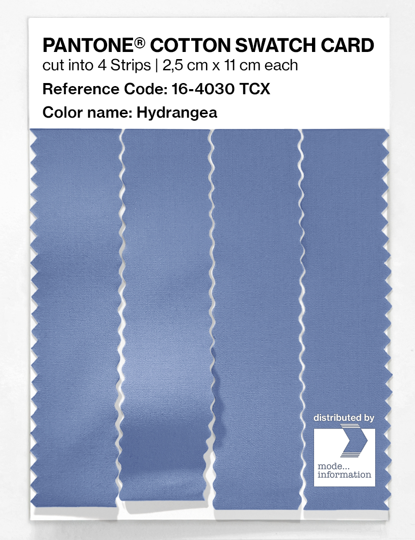 Product image 3 of the product “PANTONE® COTTON SWATCH CARD 16-4030 TCX Hydrangea ”
