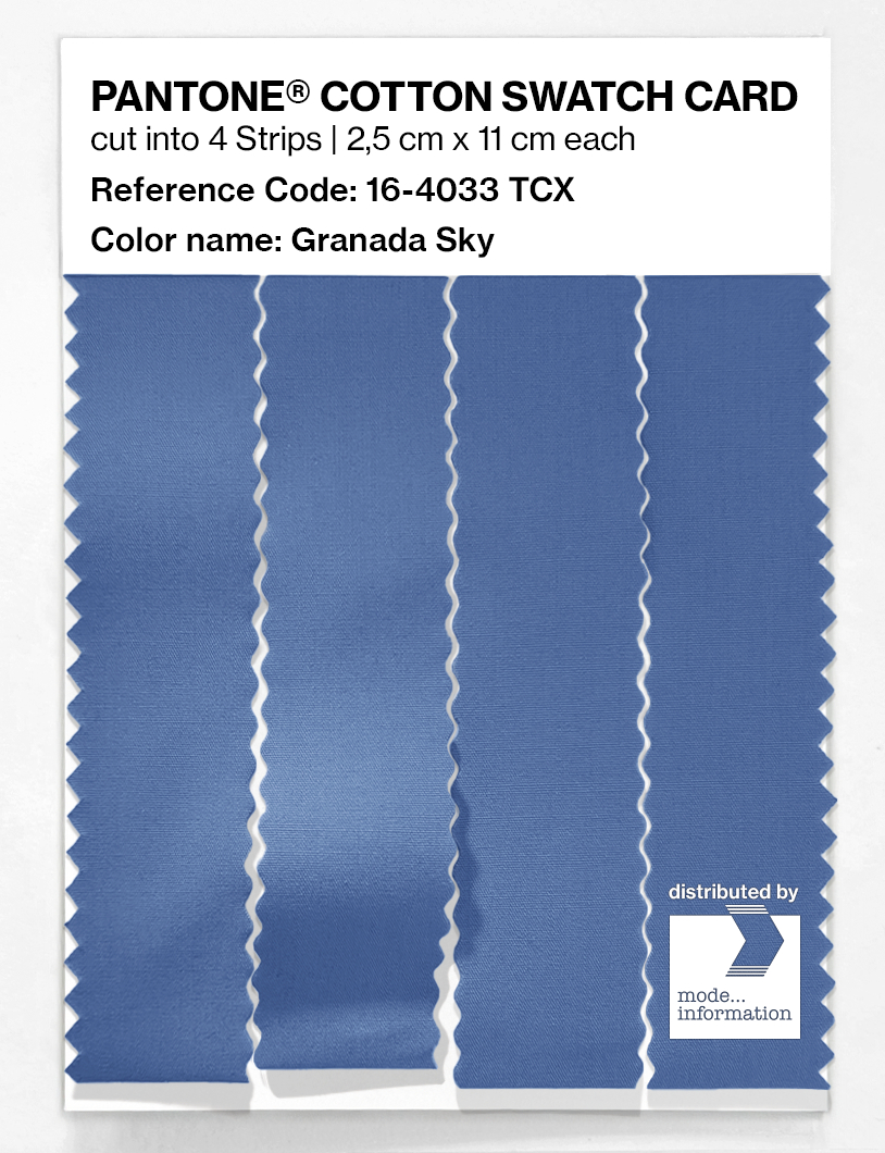 Artikelbild 3 des Artikels “PANTONE® COTTON SWATCH CARD 16-4033 TCX Granada Sky “