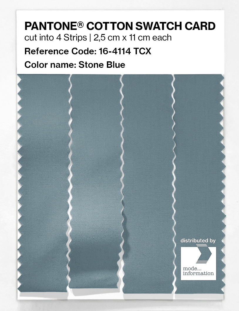 Product image 3 of the product “PANTONE® COTTON SWATCH CARD 16-4114 TCX Stone Blue ”