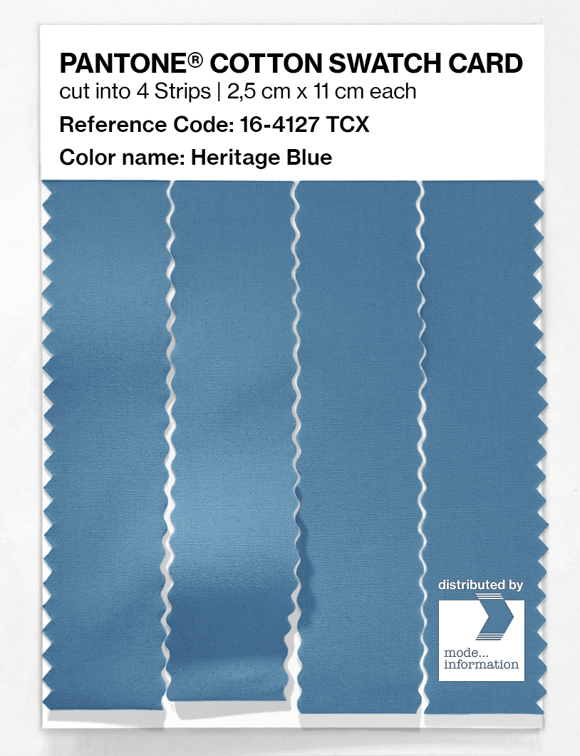Artikelbild 3 des Artikels “PANTONE® COTTON SWATCH CARD 16-4127 TCX Heritage Blue “