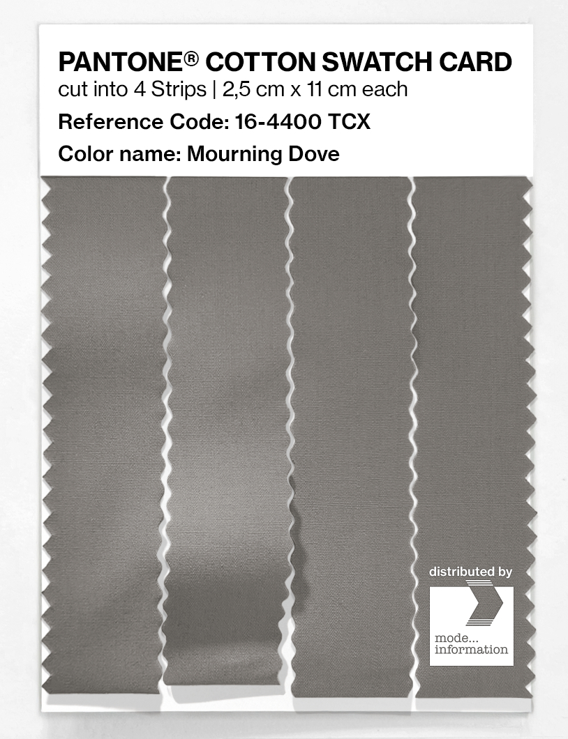 Product image 3 of the product “PANTONE® COTTON SWATCH CARD 16-4400 TCX Mourning Dove ”