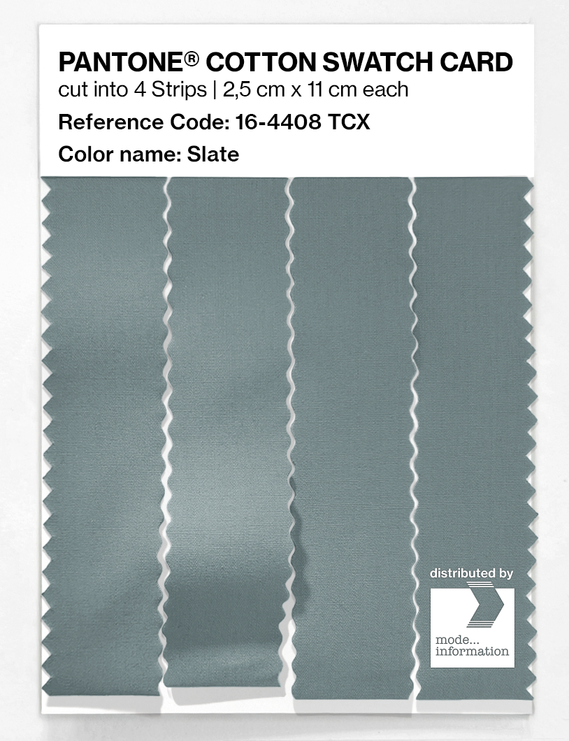 Product image 3 of the product “PANTONE® COTTON SWATCH CARD 16-4408 TCX Slate ”