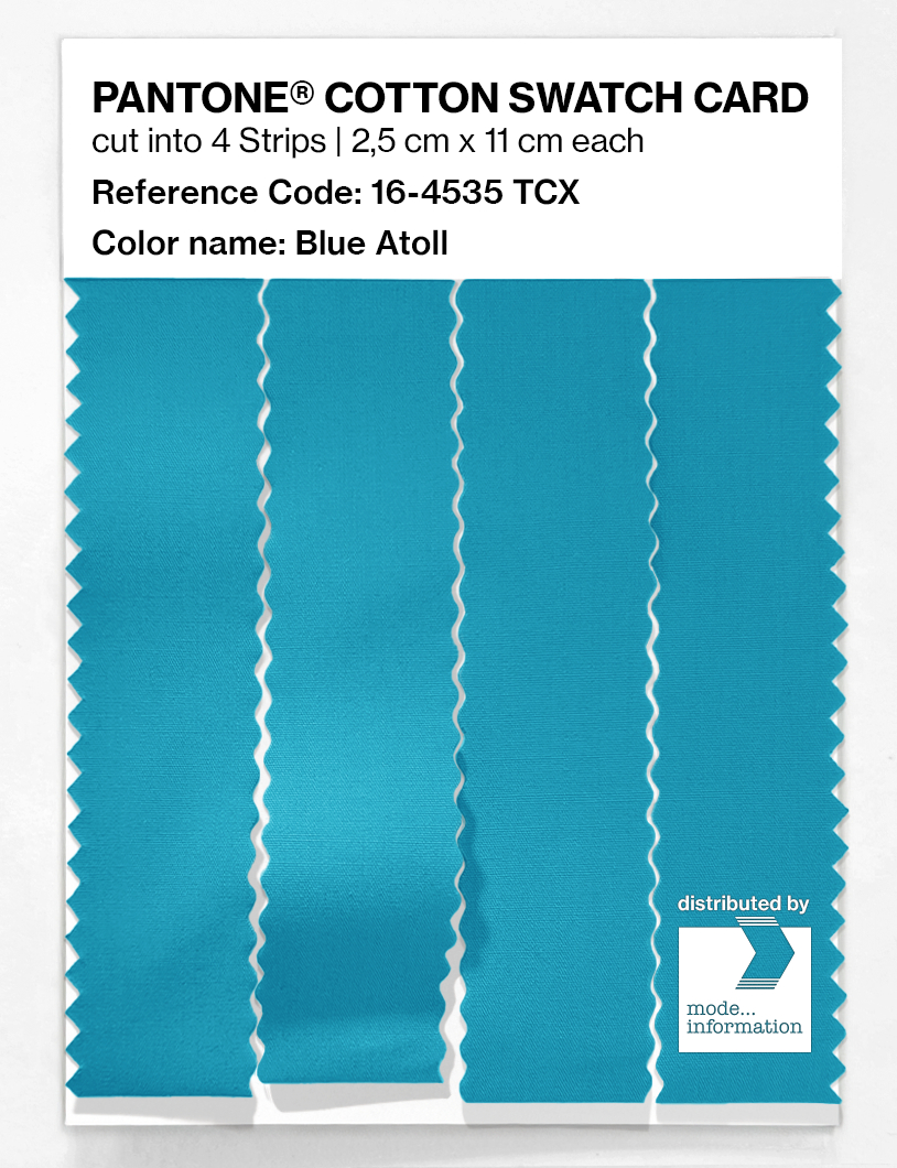 Artikelbild 3 des Artikels “PANTONE® COTTON SWATCH CARD 16-4535 TCX Blue Atoll “