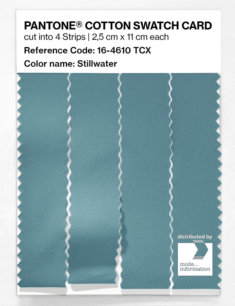 Product image 3 of the product “PANTONE® COTTON SWATCH CARD 16-4610 TCX Stillwater ”