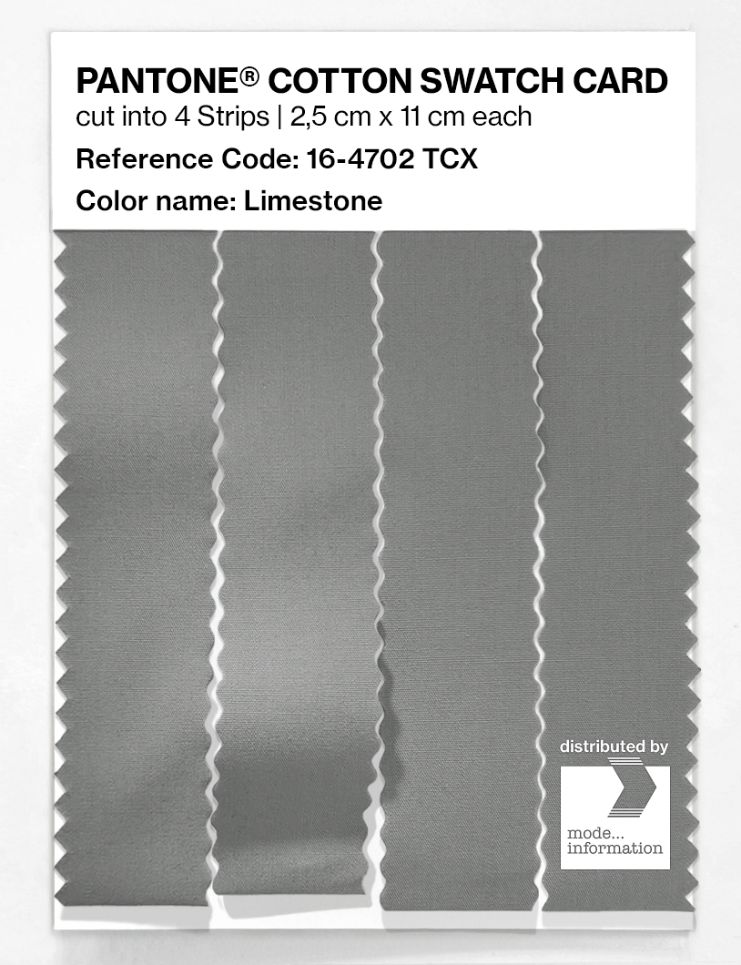 Product image 3 of the product “PANTONE® COTTON SWATCH CARD 16-4702 TCX Limestone ”