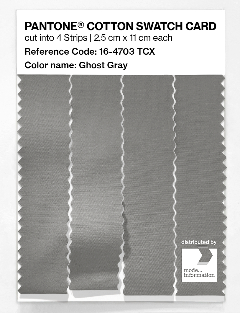 Artikelbild 3 des Artikels “PANTONE® COTTON SWATCH CARD 16-4703 TCX Ghost Gray “