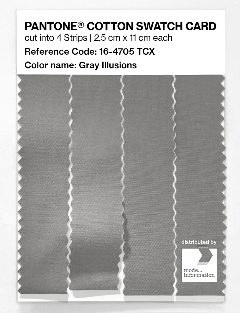 Artikelbild 3 des Artikels “PANTONE® COTTON SWATCH CARD 16-4705 TCX Gray Illusions “