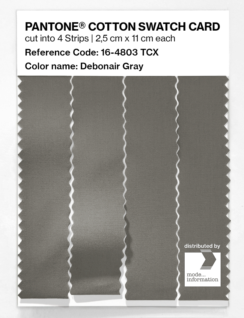 Artikelbild 3 des Artikels “PANTONE® COTTON SWATCH CARD 16-4803 TCX Debonair Gray “